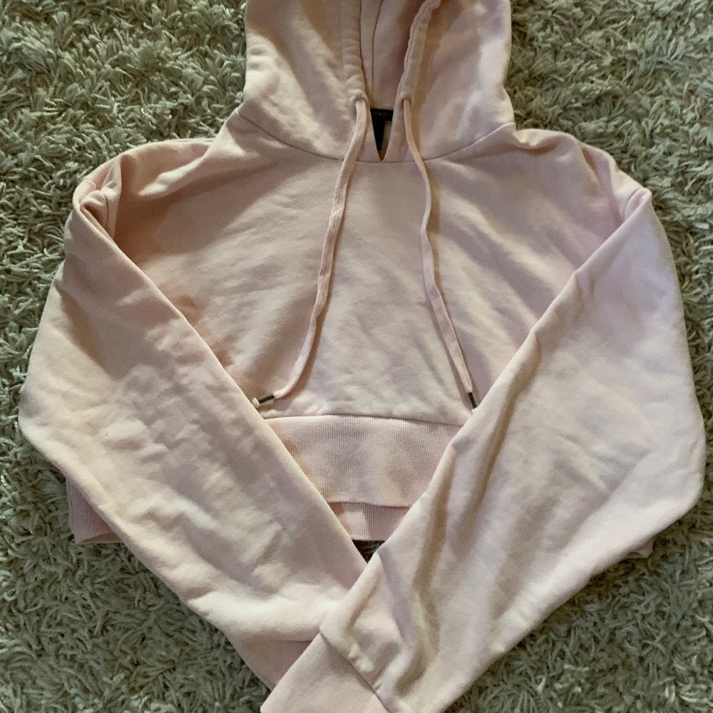 Pink Cropped Sweatshirt - Picture 2 of 5